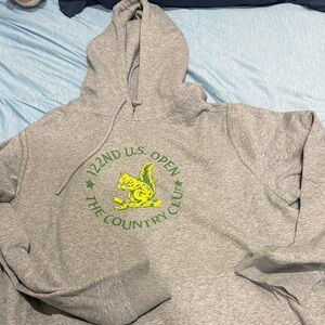 2022 US Open Gray Hoodie with logo